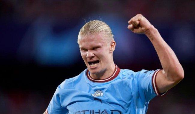  哈兰德破纪录五子登科震英超  